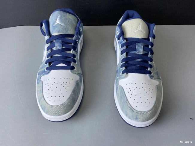 Cheap TBK Denim Jordan Air 1 Low Washed CZ8455-100 0702